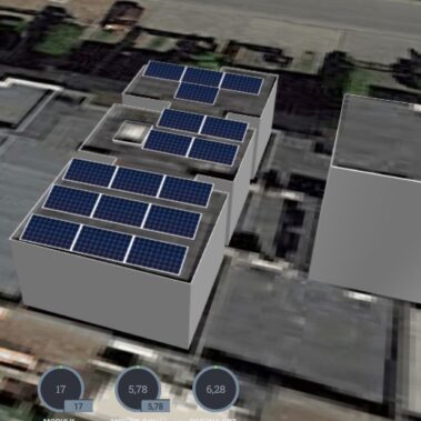 Przykładowe rozmieszczenie modułów PV 2